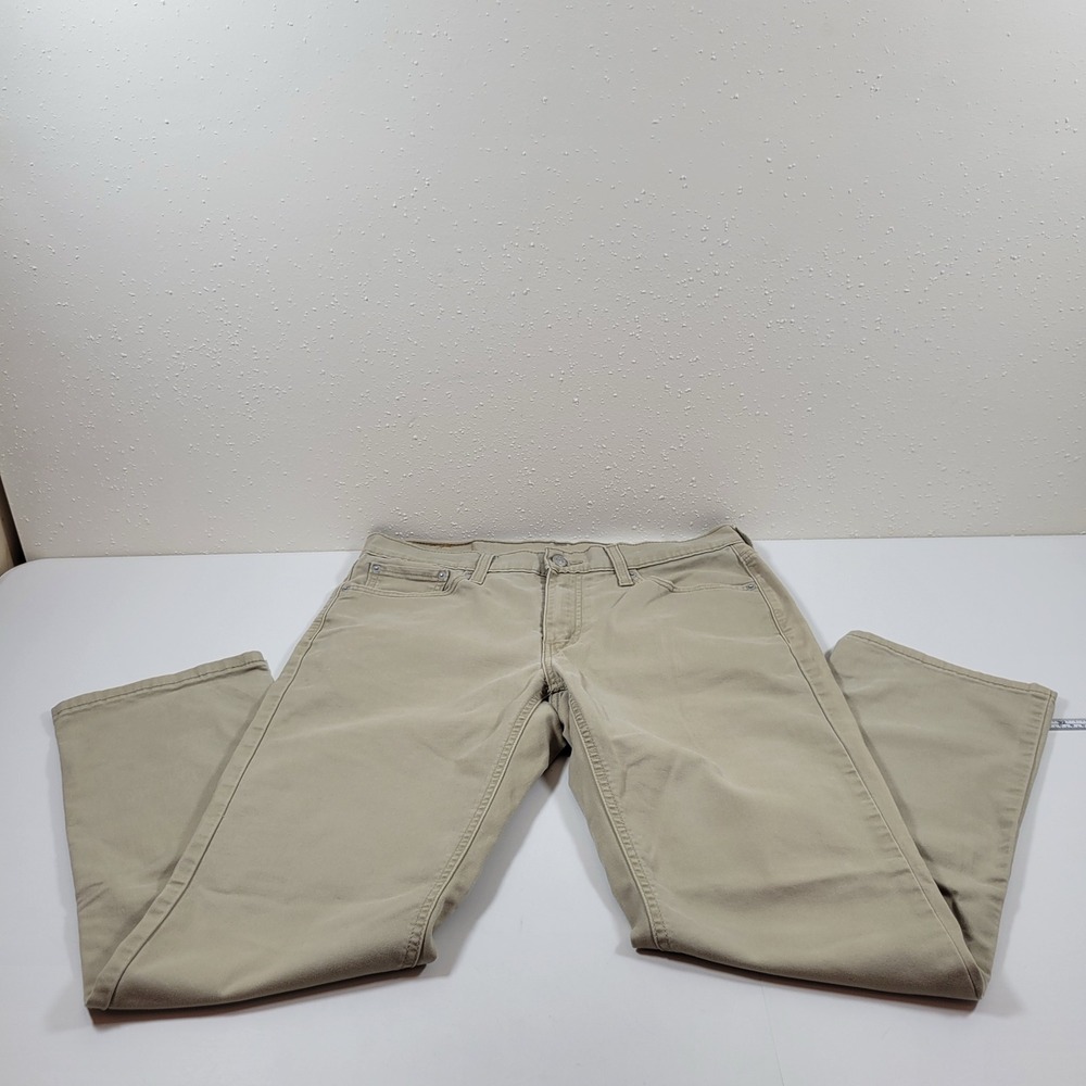 Levi's 541 Athletic Taper Pants Mens 32x32 Tan Khaki Excellent 18181-0532‎